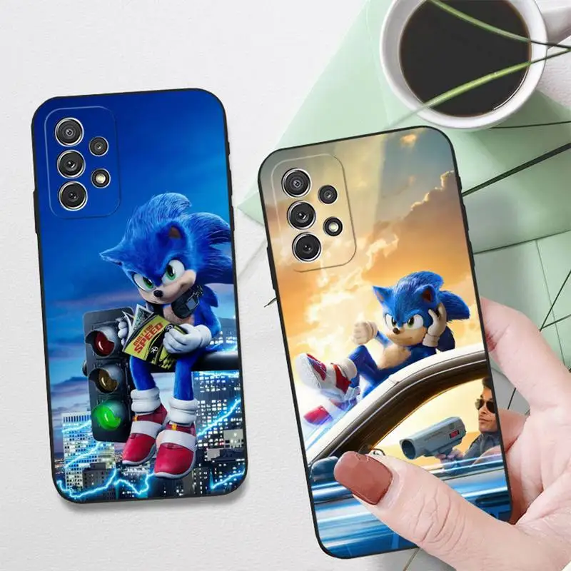 S-Sonic La Custodia Per Telefono H-Hedgehog Per Samsung A51 A53 A52 A50 A21 A22 A30 A31 A32 A40 A42 A80 A71 A73 Fundas Coque