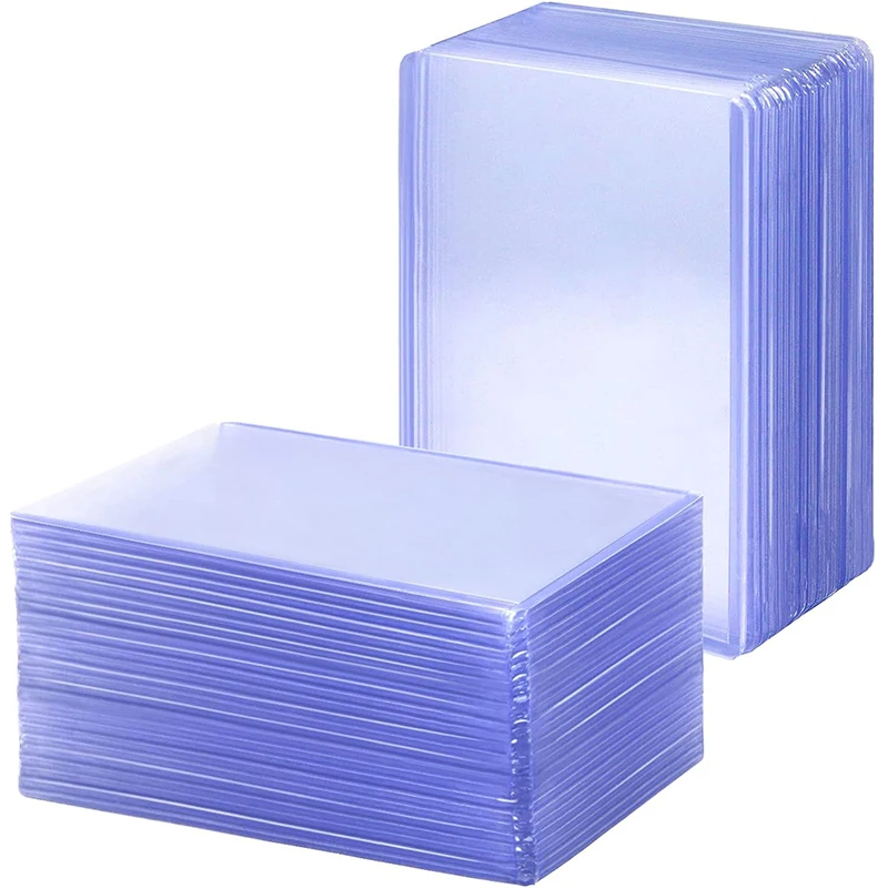 25 Pz/Pacco 35Pt Porta Carte Collezionabili Caricatore Superiore Porta Carte Di Credito In Plastica Rigida Protettiva Trasparente Per Carte Sportive D