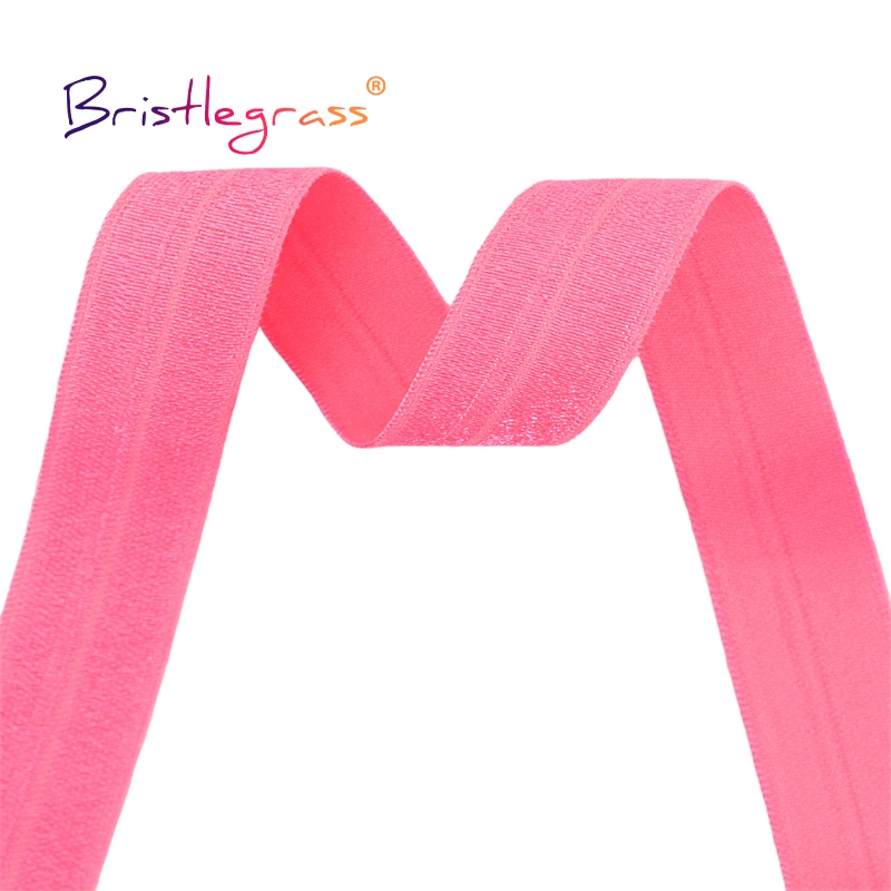 Pink FOE 5/8 Fold Over Elastic Foldover Elastic 3, 5 Yards, Solid FOE Pink  Elastic by Yards Shiny Elastic, Headband Elastic 