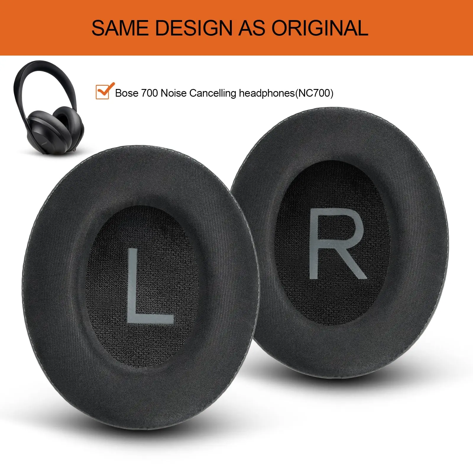 Cooling Gel Earpad Cushions with Noise Cancelling Memory Foam and Premium Leather