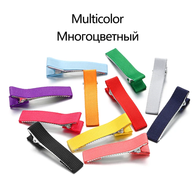 Barrettes Silicone Molds Metal Geometric Hair Clips Epoxy Resin Mold For DIY Resin Hairpin Crafts Jewelry Making Accessorires 10Pcs Mix color