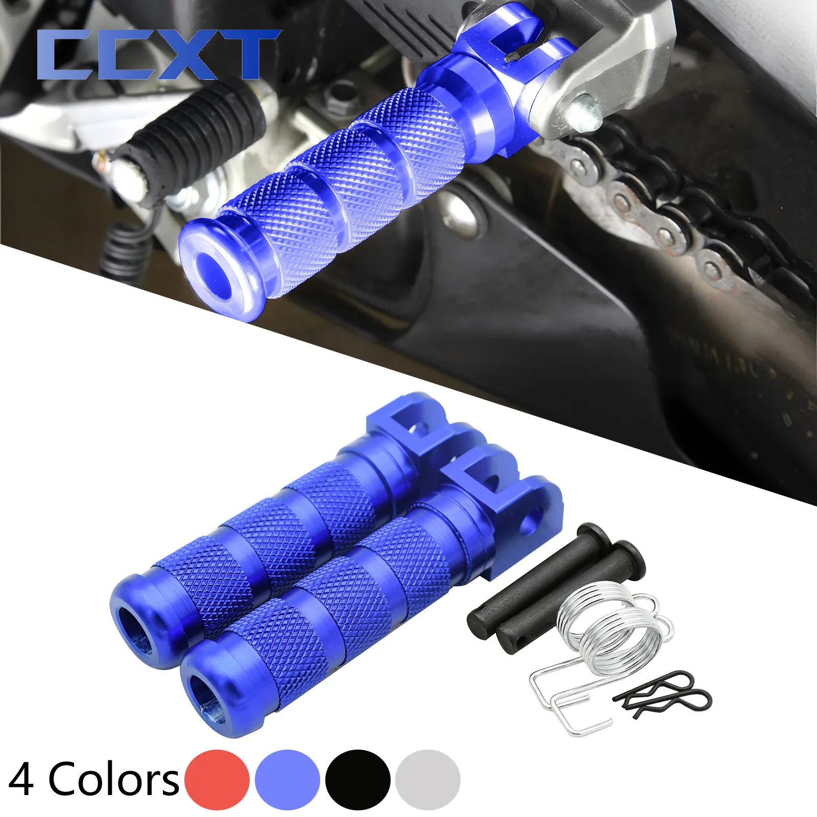 Motorcycle Footrests CNC Pedal Foot Pegs For Yamaha MT03 MT07 MT09 MT10 FZ07 FZ09 Honda CBR250R CBR300R CBR400R CBR