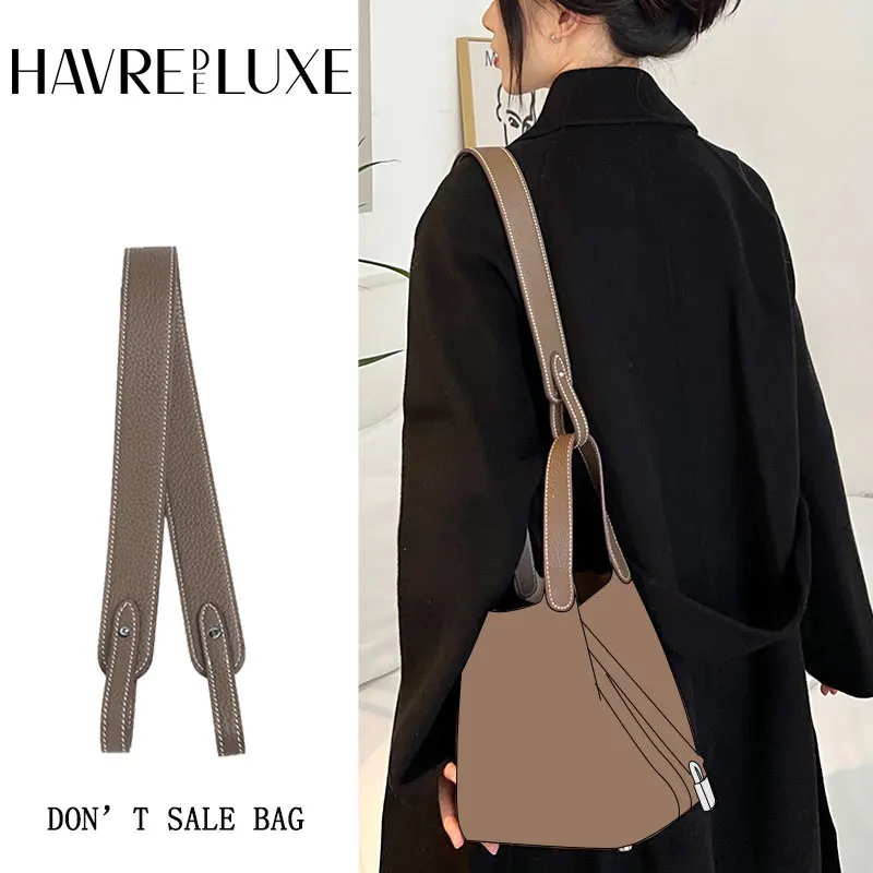 

Ремешок для сумки HAVREDELUXE для сумки hermus Picotin, ремешок на плечо из воловьей кожи того Lychee, диагональный ремешок для сумки через плечо