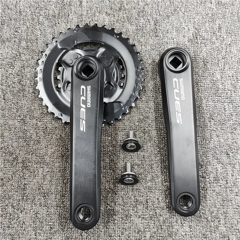 

SHIMANO сигнальный кривошипный комплект 2x 9/10/11-speed U4000 U4010 170 22-36T 26-40T 30-46T 9-11S, кривошипный комплект с квадратным отверстием для горного велосипеда