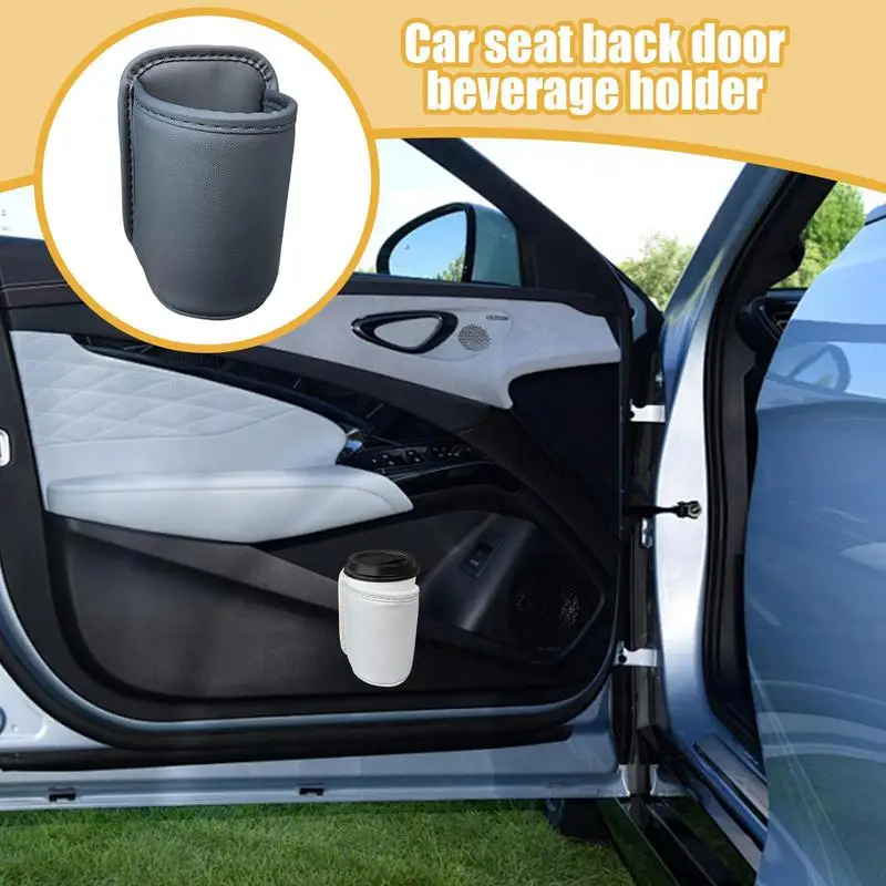auto Door Cup Holder Leather  car Drink rack Storage bin auto Back Seat cup holder Back Seat Organizer car interior accessories
