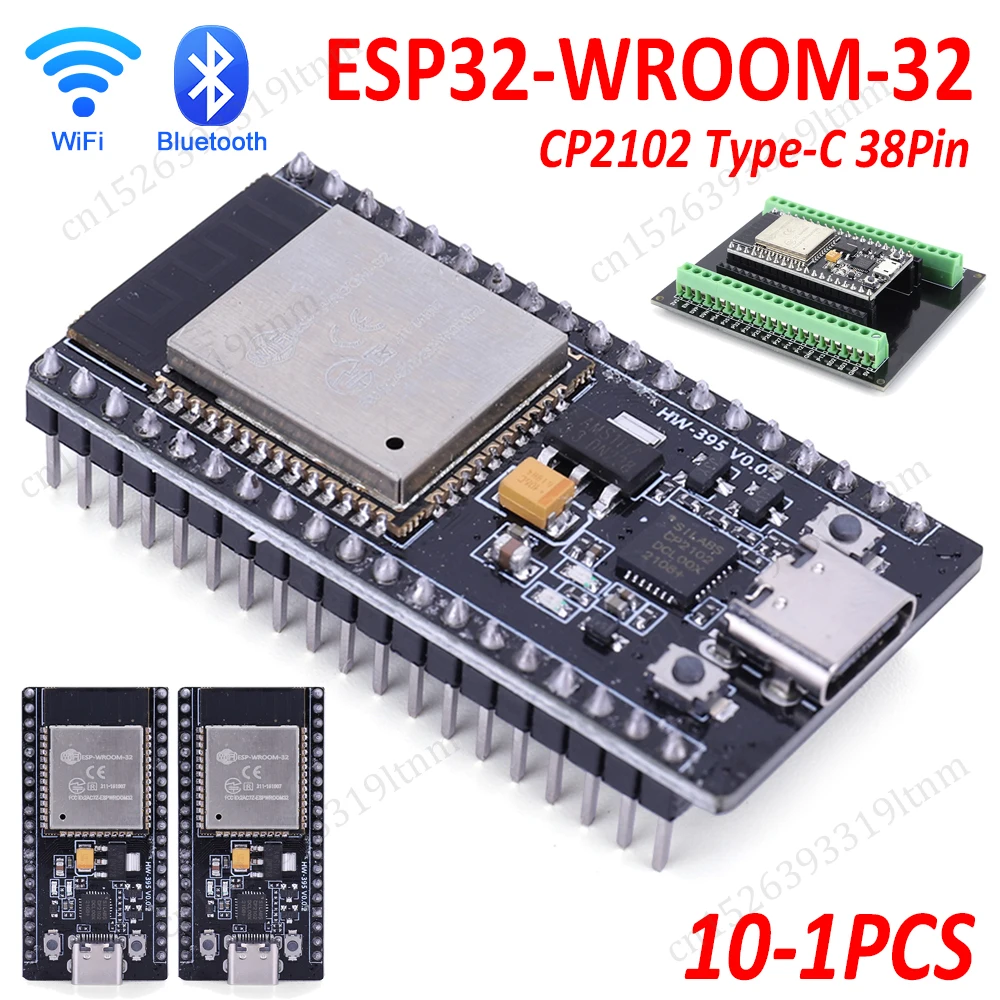 ESP32 Development Board Type-C CP2102 WIFI Bluetooth Module Dual Core Wireless Module ESP-32 ESP-32 Expansion Board 38Pin development board
