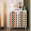Rero Boho Wavy Line PVC Wallpaper Self-adhesive Waterproof Bathroom Kitchen Wall Decor Colorful Cabinet Vinyl Sticker 2