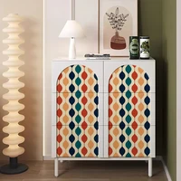 Rero Boho Wavy Line PVC Wallpaper Self-adhesive Waterproof Bathroom Kitchen Wall Decor Colorful Cabinet Vinyl Sticker 2