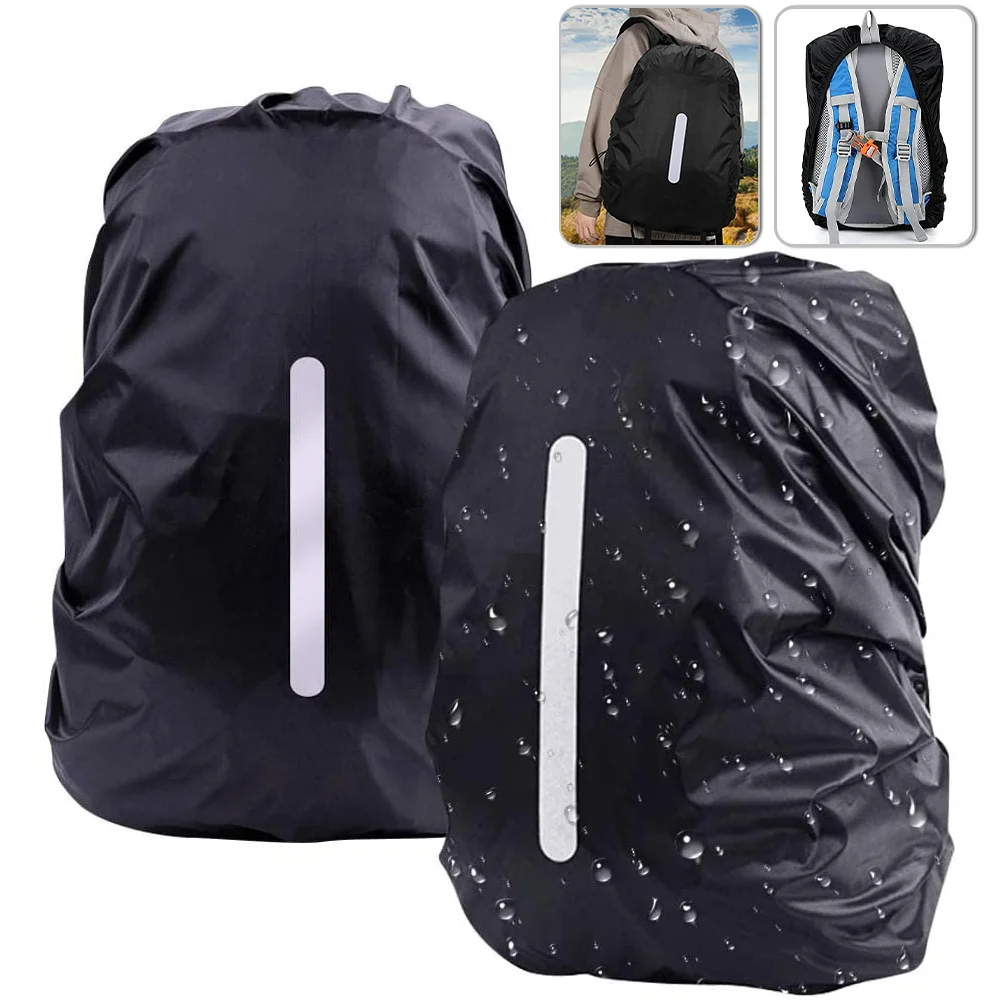 

Reflective Backpack Rain Cover 20L 35L 40L Waterproof Bagcover Tactical Outdoor Camping Hiking Climbing Dust Backpack Raincover