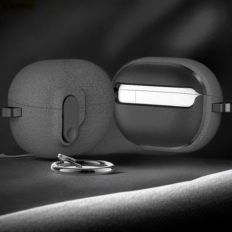 Luxury Shockproof Wireless Earphone Case with Hook