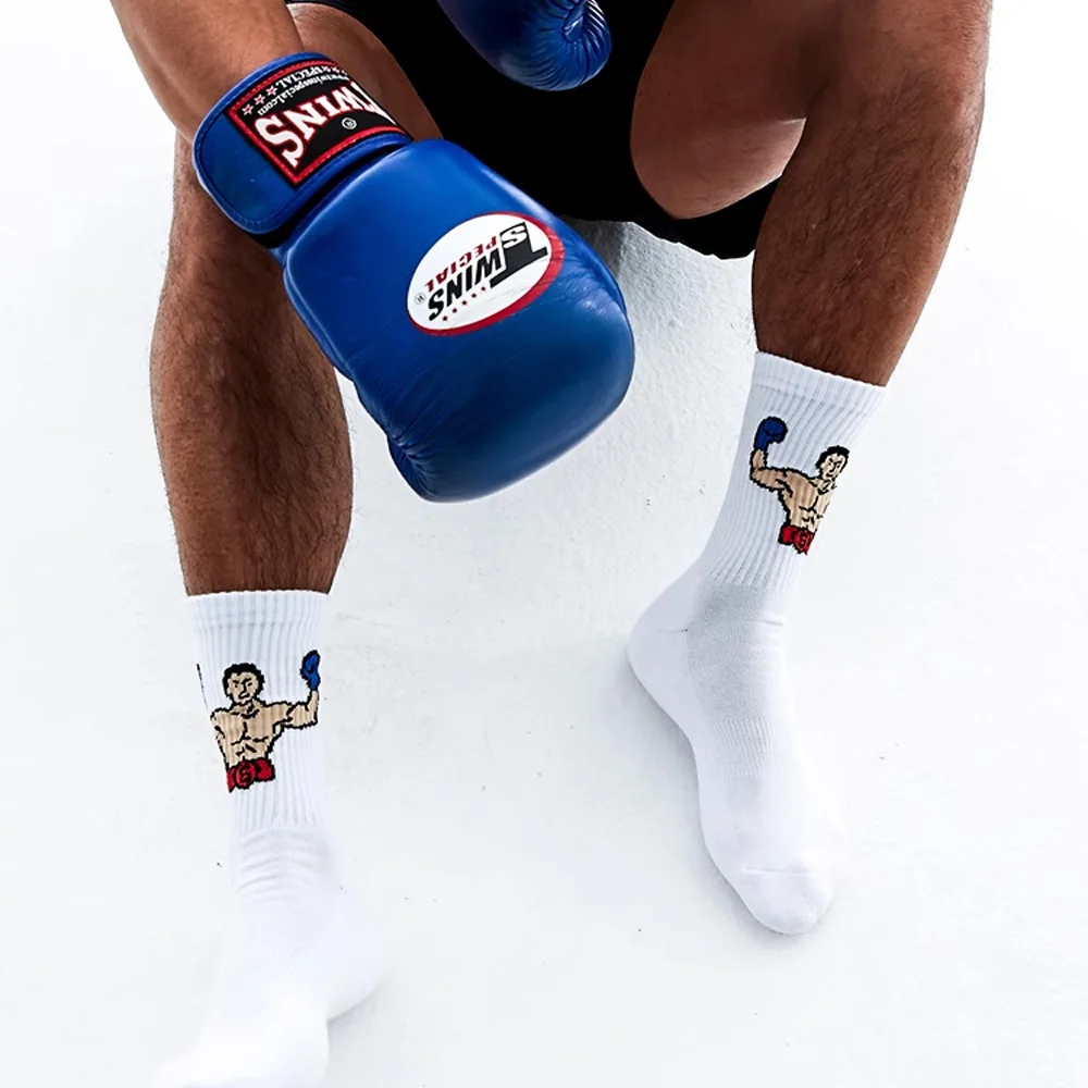 Original Men's Tall Boxers Boxer Sports Fitness Cotton Socks Towel Sole Combed Cotton Socks