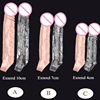 Penis Extend Sleeve Realistic Dildo Condoms Penis Extender 4/7/10CM Delay Ejaculation Male Dick Enlargement Sex Toys For Men 1