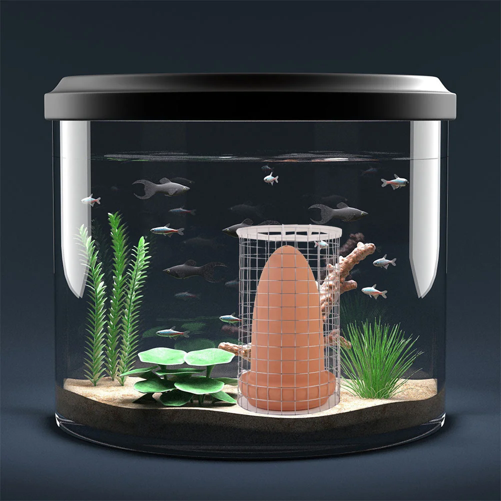 1Set Ceramic Fish Breeding Bucket Shrimp Spawning Cone Angelfish Breed Barrel Aquarium Decor Clay Pottery Tank Accessory Home
