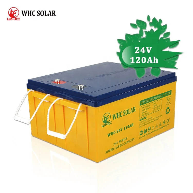 Whc Vendita Calda Grande Capacità Ciclo Profondo 24V Batteria Solare Per Gel Domestico 12V 100Ah 120Ah Stoccaggio Agm Ups Batterie Al Piombo