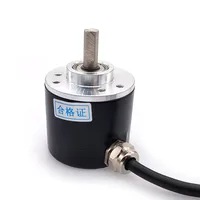 Rotary Incremental Encoder 38S6G5-B-G24N AB 2-Phase connection 50/100/200/360P/R 5-24V Solid Shaft DC Open collector NPN output 4