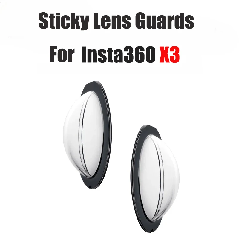 

For Insta360 X3 Sticky Lens Guards Protector Compatible with Insta 360 ONE X3 X2 360 Panoramic Action Cameras Protect Accessory