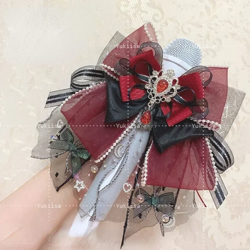Women's Rhinestone Bow Tie Cosplay Shirt Collar Flowers Brooch Clip Headpiece Fashion Lolita Accessories Gifts for Women bow tie