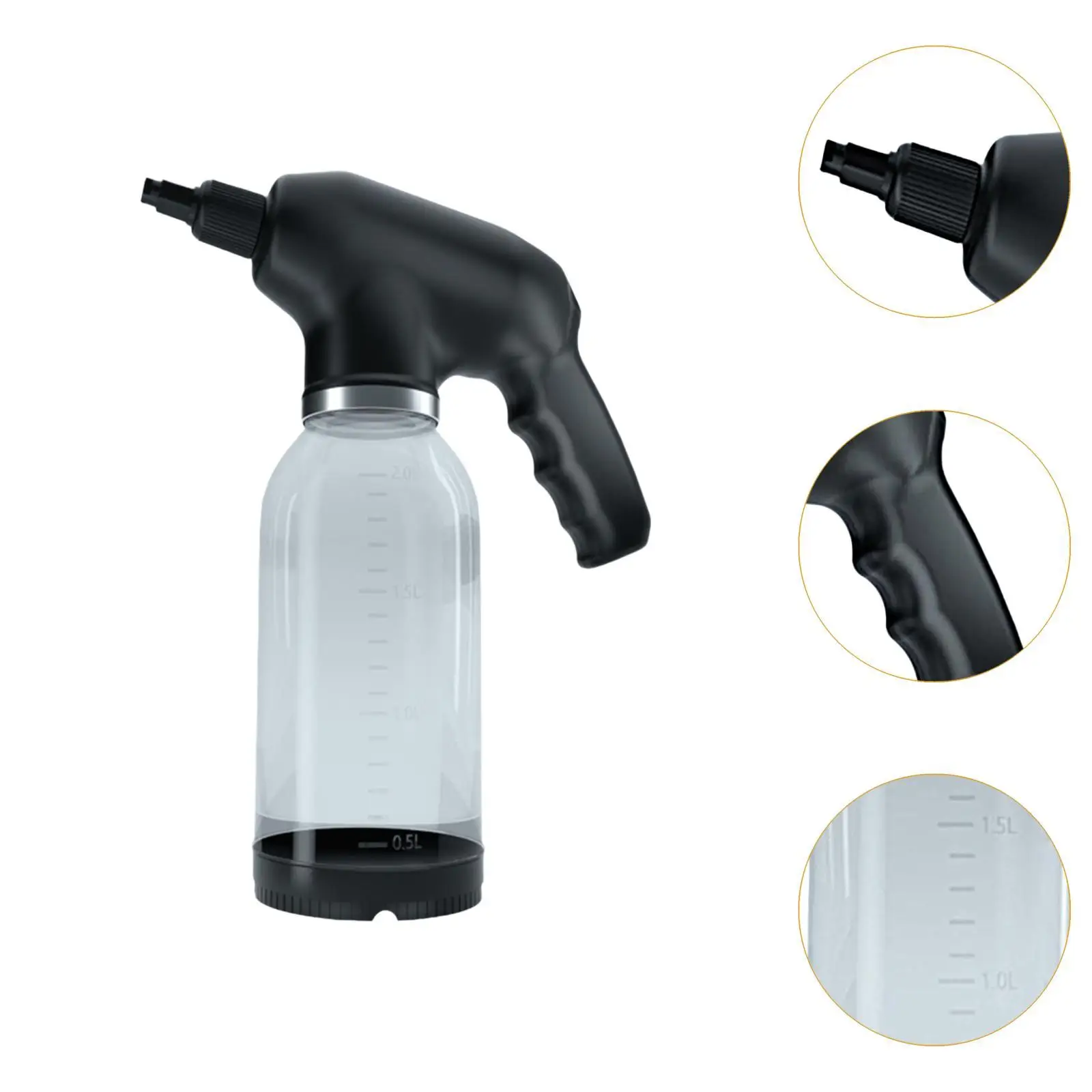 Electric Foam Sprayer Handheld Rechargeable Professional with Scale 2L for Car Beauty Cleaning Trucks Automotive Car Wash