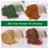 30G Miniature Artificial Model Flower Tree foliage Train Railway Grass Powder Foliage For Model Building 1