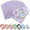 50pcs pack Mylar Bags Laser Color Plastic Packaging Mini Pouch Resealable ZipLock Smell Proof Coffee Herb Powder 4