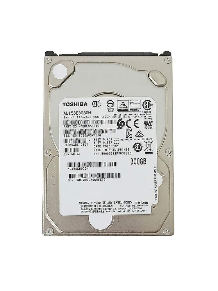 For Toshiba AL15SEB030N 300G 2.5 Inch 10K 12Gb SAS Server Hard Disk