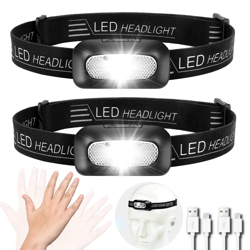 Farol-do-sensor-de-movimento-do-corpo-Farol-de-luz-forte-Bateria ...