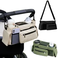 Sac de rangement pour poussette de bébé, sac suspendu de voyage de grande capacité, sac pour maman, porte-bouteille de téléphone, sacs à couches, accessoires de poussette pour bébé 1