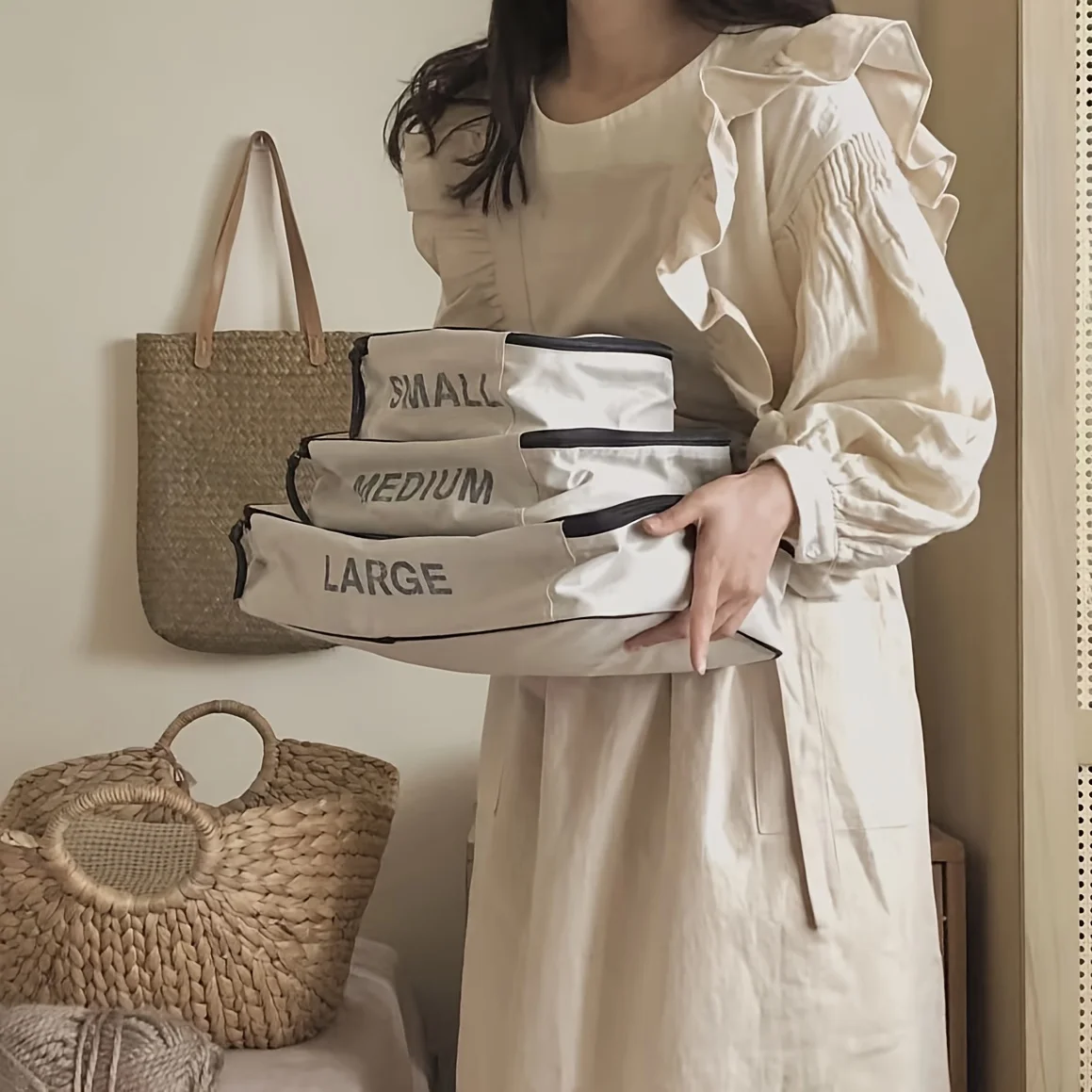 French Royal Retro Plus Size Apron 100% Cotton Baking Kitchen Ruffle Trim Workwear Adjustable for Coffee/Tea Barista Unisex