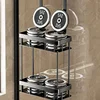 Storage Rack Bathroom  Over The Door Shower Caddy Bathroom Hanging Shelf Double Layer Shower Shelf Bathroom Caddy Organizer 3