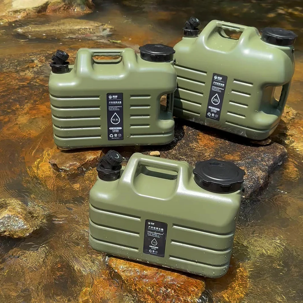 18.5L 식수 용기 캠핑 낚시 피크닉 하이킹을위한 분리형 수도꼭지가있는 대용량 휴대용 캠프 워터 백