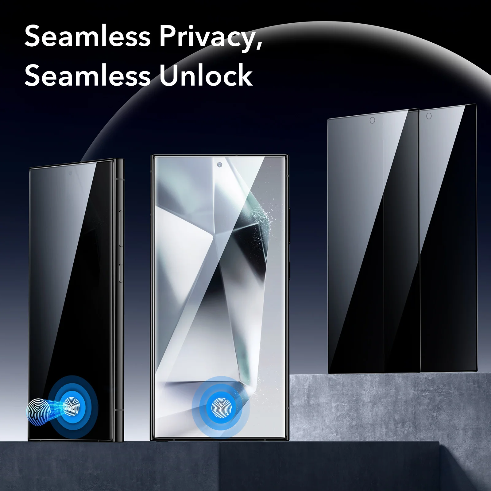 ESR 2PCS Films for Galaxy S24 Ultra Privacy Screen Protector with Auto Alignment Kit, Anti Spy Private Tempered-Glass 3D Curved