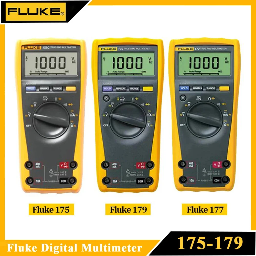 Fluke175177179TrueRMSMultimeterDigitalProfessionalMultiMeter