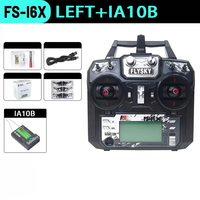 FlySky FS-i6X Transmetteur RC 2.4G 6CH avec Récepteur iA6B/iA10B