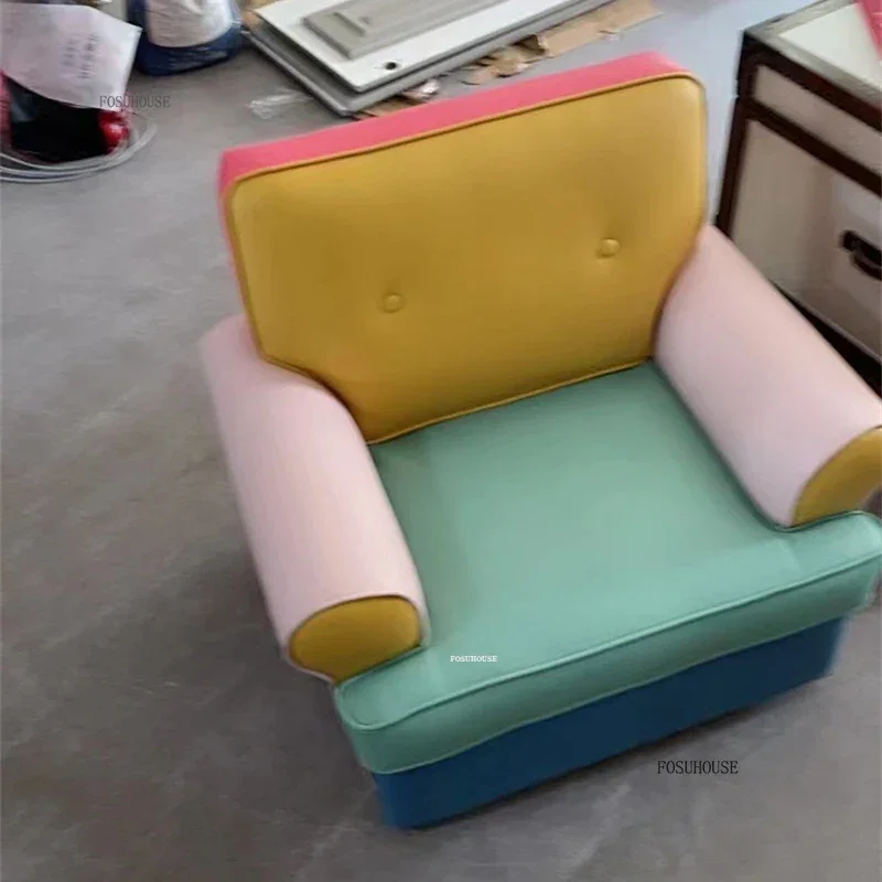 Nordic Backrest Children's Sofas Baby Reading Corner Small Sofa Boy Girl Creative Cartoon Baby Seats Modern Children Furniture Z