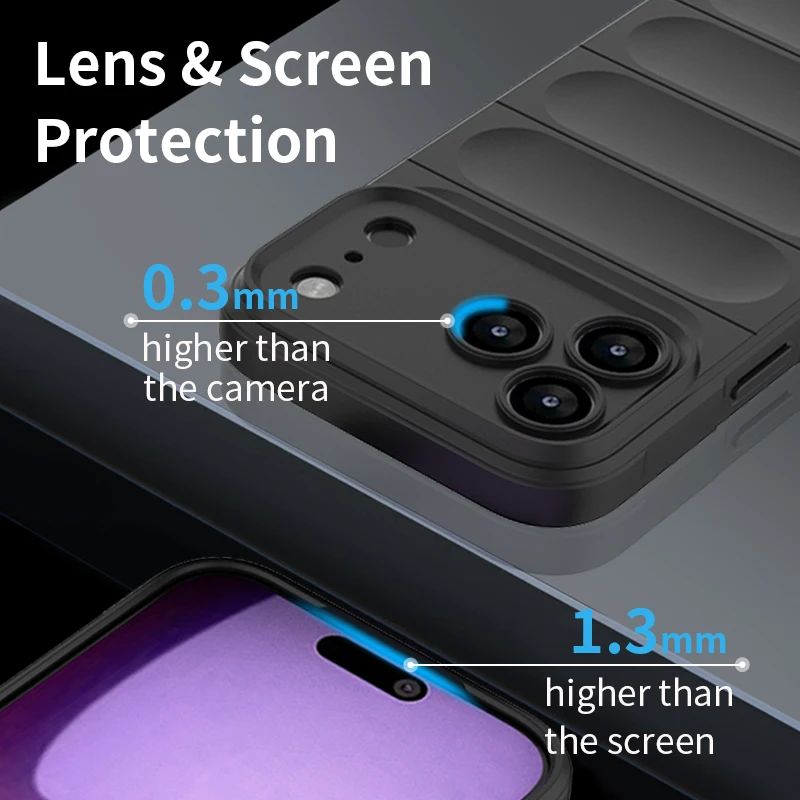 Luxury Silicone Matte Rubber Protective Phone Case - Elegant and Durable Design