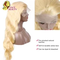 360 dentelle frontale perruque 613 Blonde 13x4 13x6 vague de corps dentelle avant perruque pré-épilée brésilienne dentelle avant perruques de cheveux humains 30 32 38 pouces 3