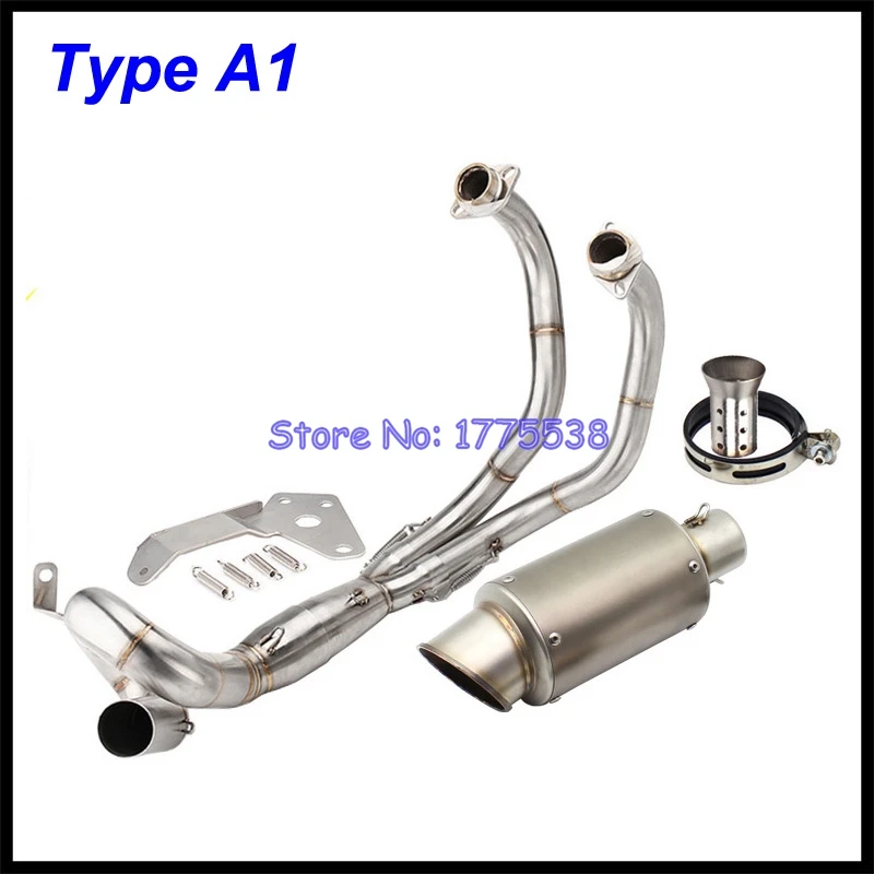 For Yamaha FZ07 2015-2017 MT07 2018-2020 XSR700/XTRIBUTE 16-24Tracer 700/GT TRACER 7/GT 2021-2023 Motorcycle Exhaust Full System - Image 4
