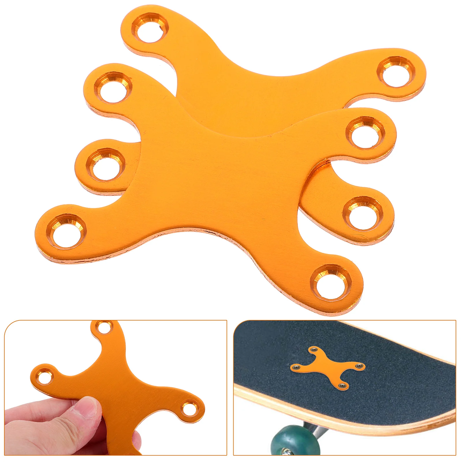 Aluminum Gasket Skateboard Bridge Support Washer Portable Skateboard Supply Skateboard Bracket Bridge Anti-Sag Gasket