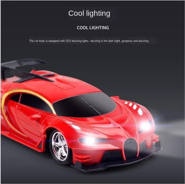 RC Four-way 1/18 Remote Control Car with Led Lights Charging Off-road Racing Electric Boy Toys for Children Outdoor Birthday Toy 4