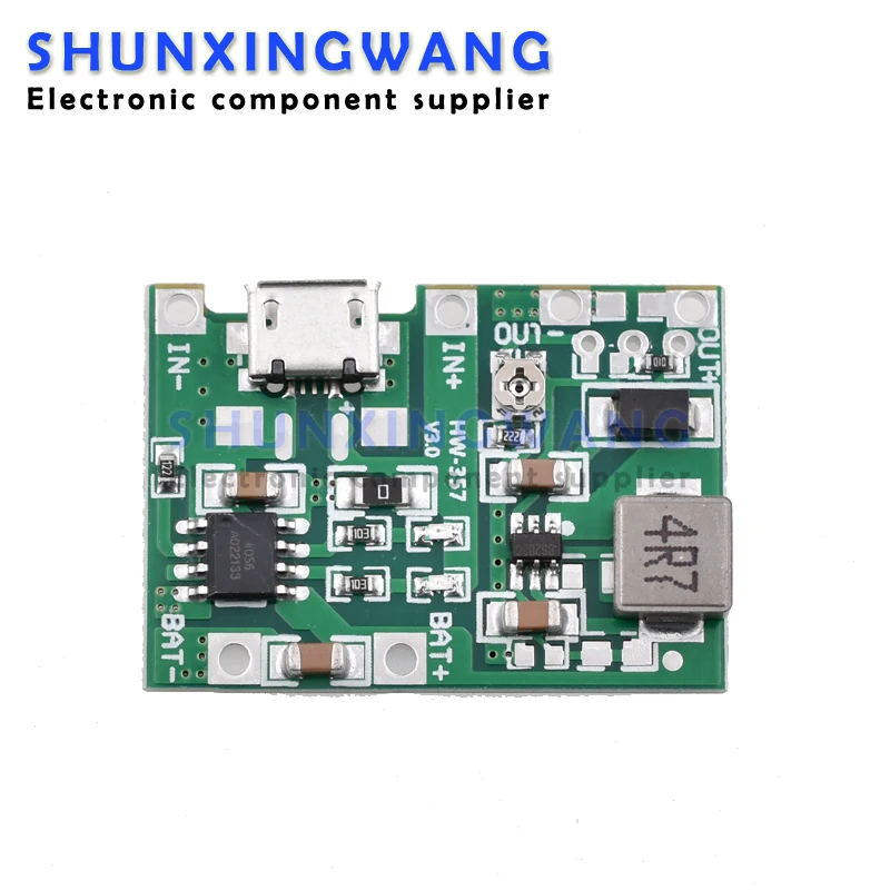 3.7V 9V 5V 2A Step Up Regolabile Boost 18650 Batteria Al Litio Scarica Modulo Integrato 4.3-27V