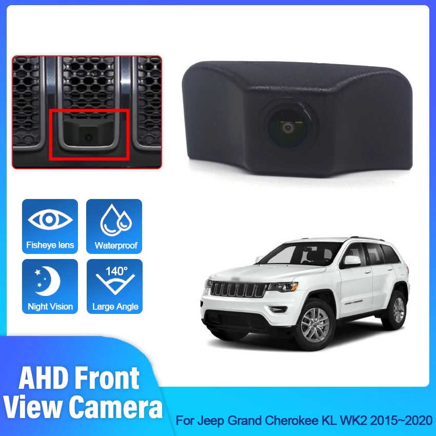 

Car Front View Parking LOGO Camera Night Vision Positive Waterproof for Jeep Grand Cherokee KL WK2 2015 2016 2017 2018 2019 2020
