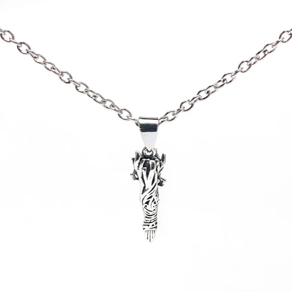 Anime Jujutsu Kaisen Fushiguro Toji Cosplay Necklace Sword Spear of Tianri Knife Pendant Necklaces for Men Jewelry