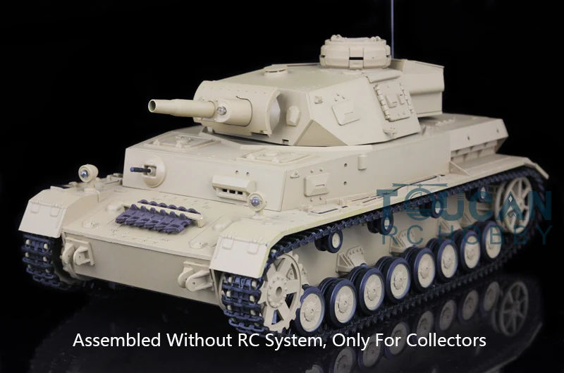 1/16 Heng Long Plastic German IV F Static Tank Model 3858 without Gearbox Radio Toys Gift 3