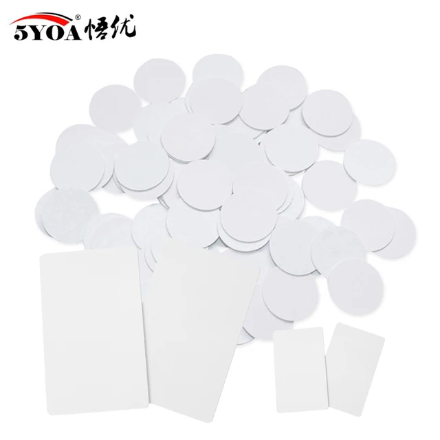 5YOA 100/200pcs NTAG215 NFC Card Tag Can Written by Tagmo Works with Switch Available for All NFC Mobile Phone 6