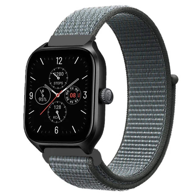 Nylon Loop Strap - 20mm/22mm Adjustable Smartwatch Band Bracelet