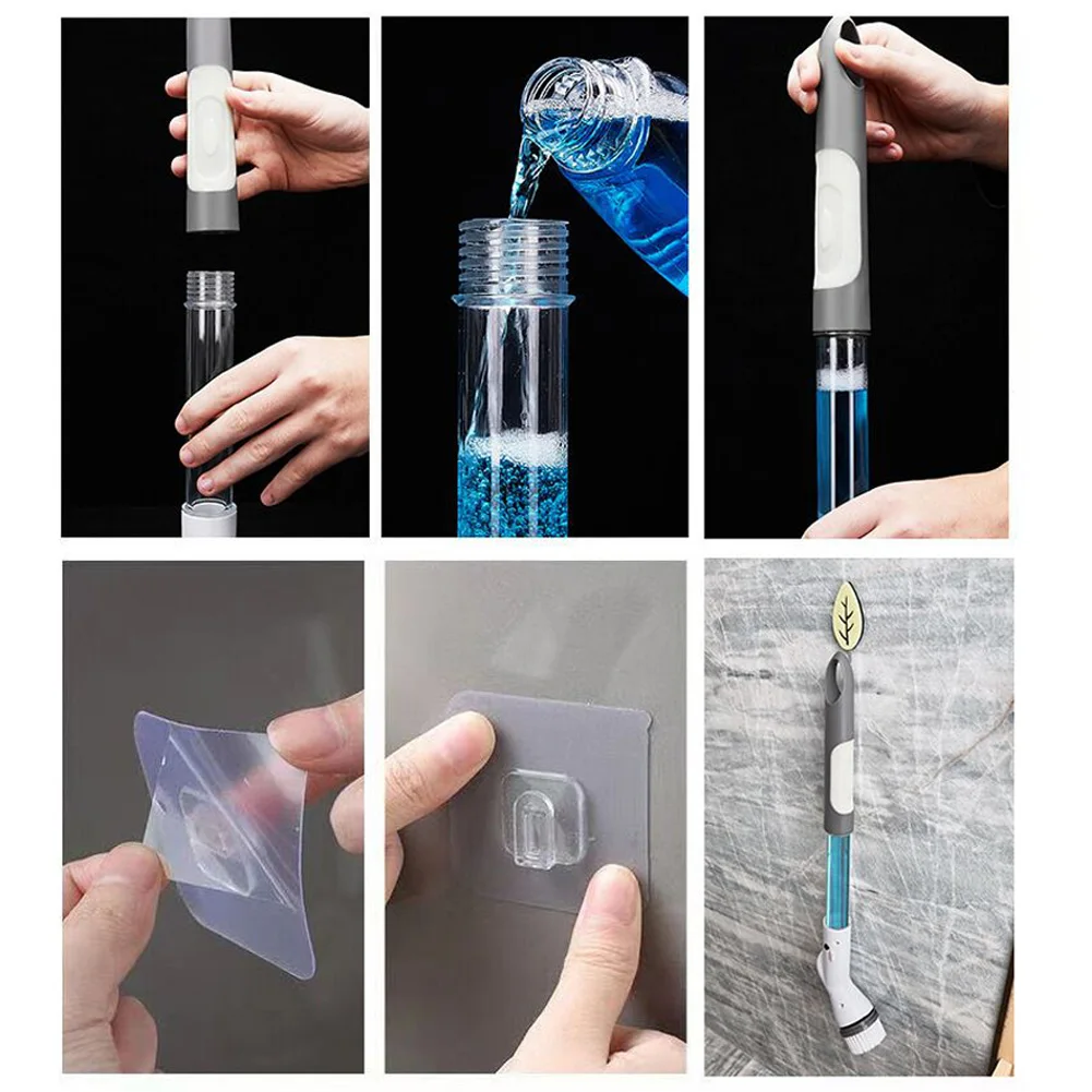 Waterproof Electric Spin Scrubber Cleaning Brush for Bathroom Kitchen