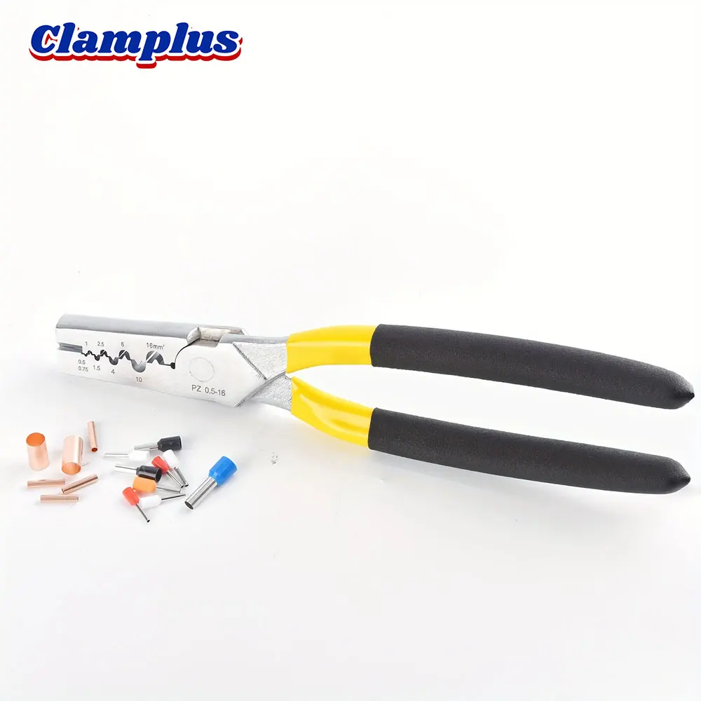 

PZ0.5-16 German Style Small Crimping Plier for VE Cable End Sleeves Tube Clamp Ferrule Hand Tool Pliers Terminals Kit Crimper