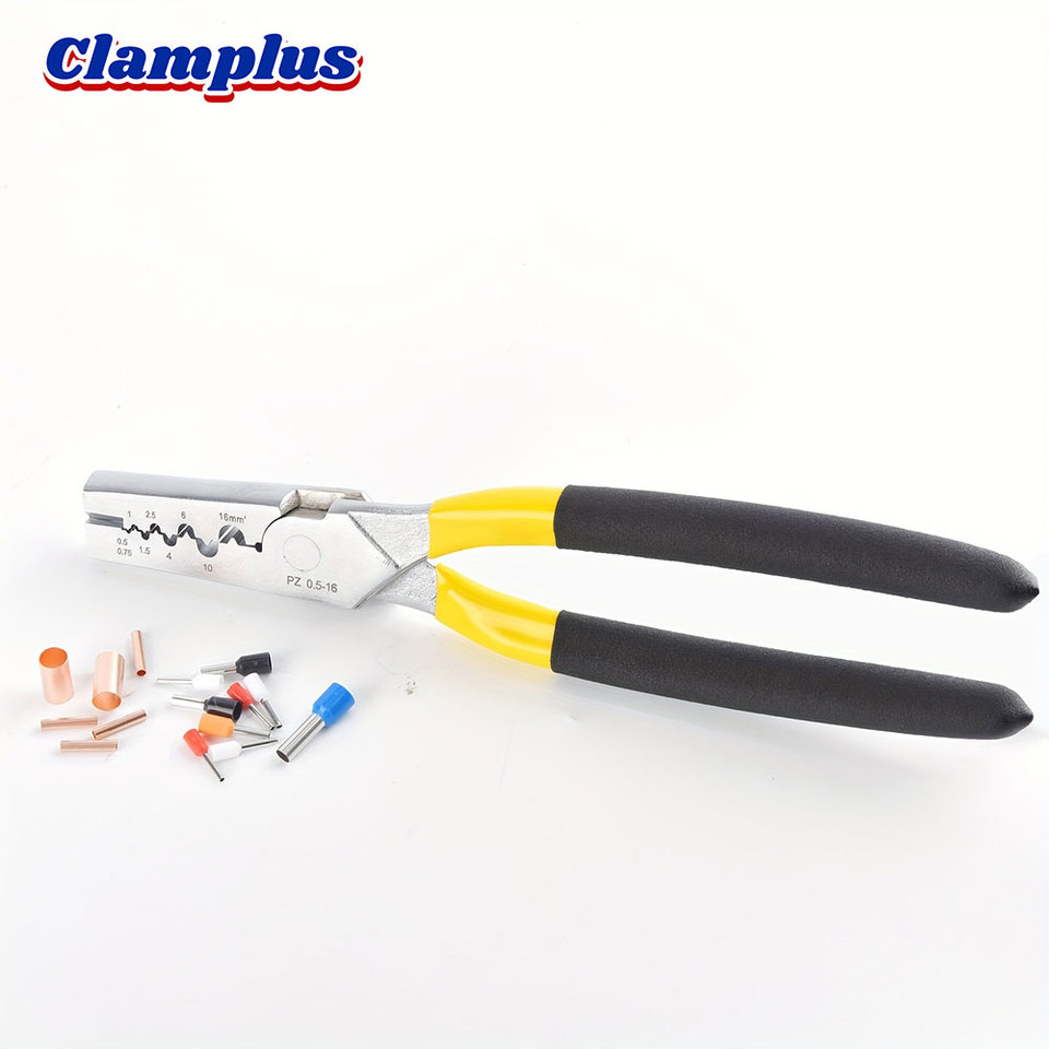 PZ0.5-16 German Style Small Crimping Plier for VE Cable End Sleeves Tube Clamp Ferrule Hand Tool Pliers Terminals Kit Crimper