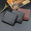 New Wallet Short Men's Thin Wallet Horizontal Business Casual Lychee Pattern Retro Soft Leather Wallet 3
