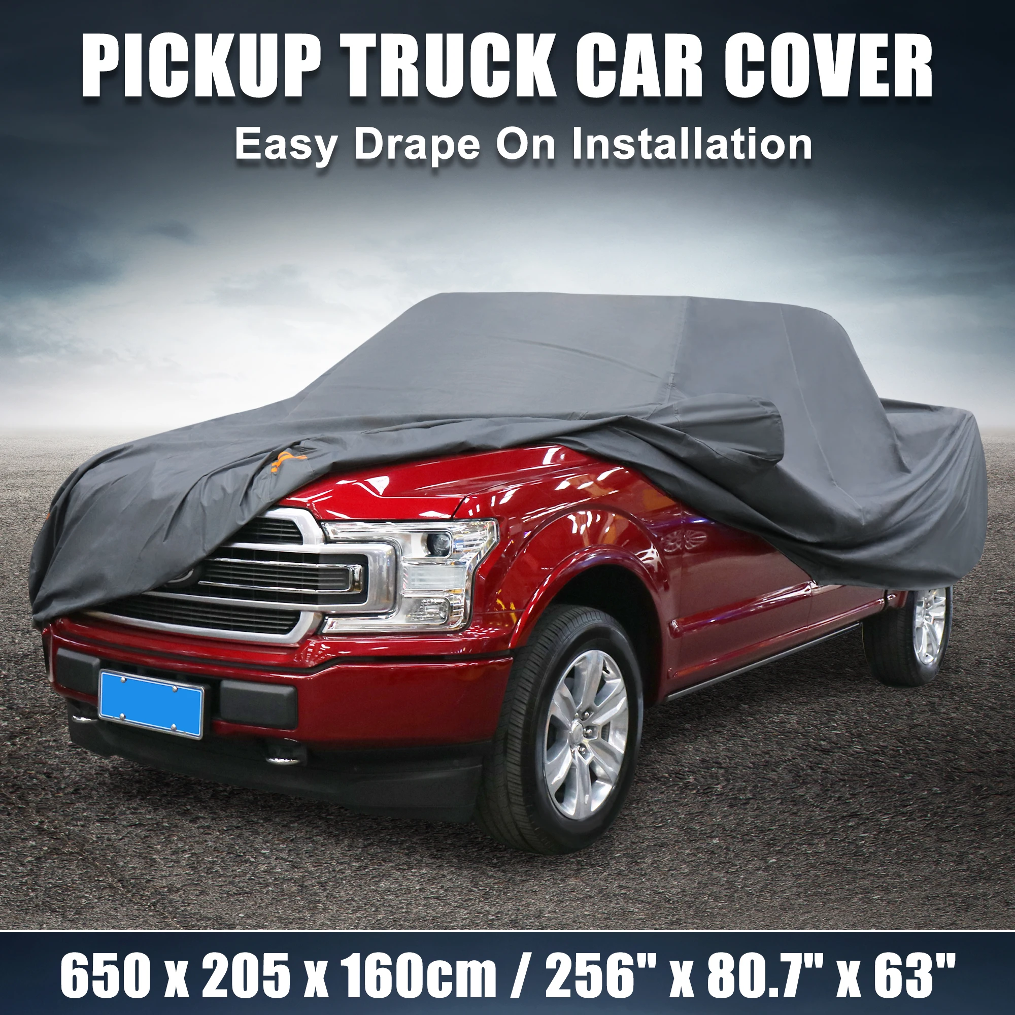 

X Autohaux Pickup Truck Cover for Ford F350 Extended Cab Pickup 4Door Long Bed Sun Rain Dust Wind Snow PEV Waterproof Protection